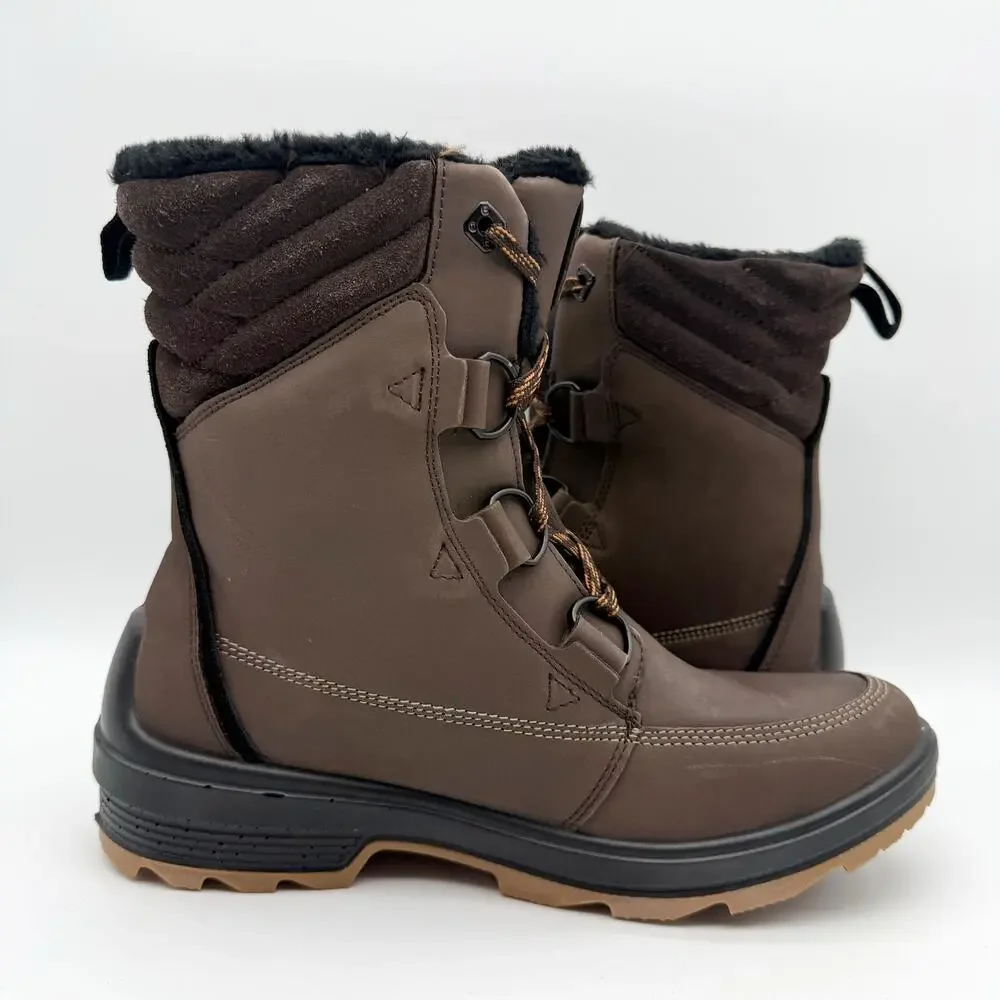 Kamik Womens Deity Mid Boots US 11 EU 42 Brown Leather Waterproof Insulated NWT